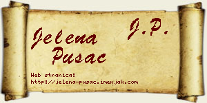 Jelena Pušac vizit kartica